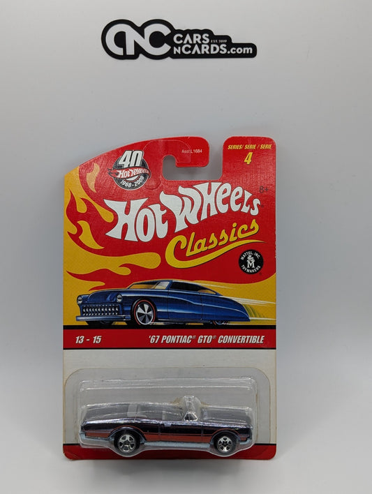 Hot Wheels Classics Series 4 13/15 '67 Pontiac GTO Convertible (Card Damage)