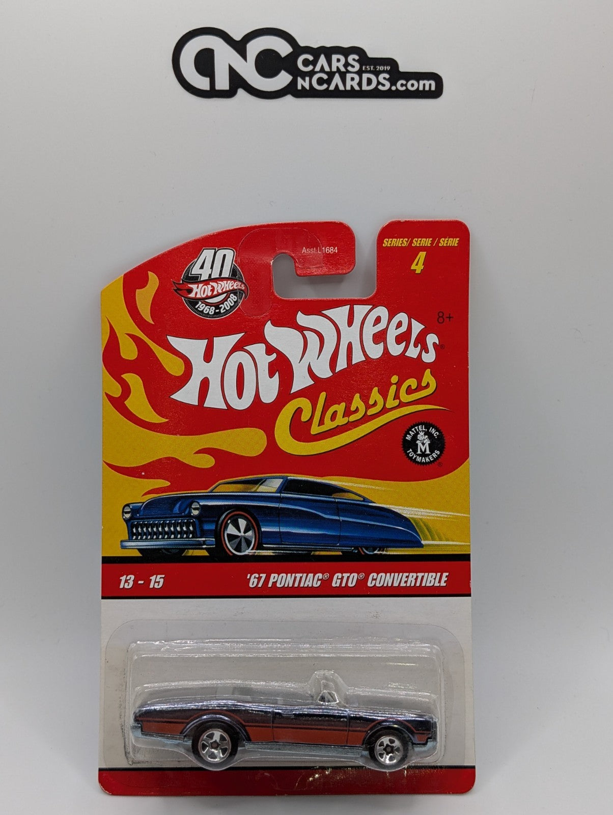 Hot Wheels Classics Series 4 13/15 '67 Pontiac GTO Convertible (Soft Corners)