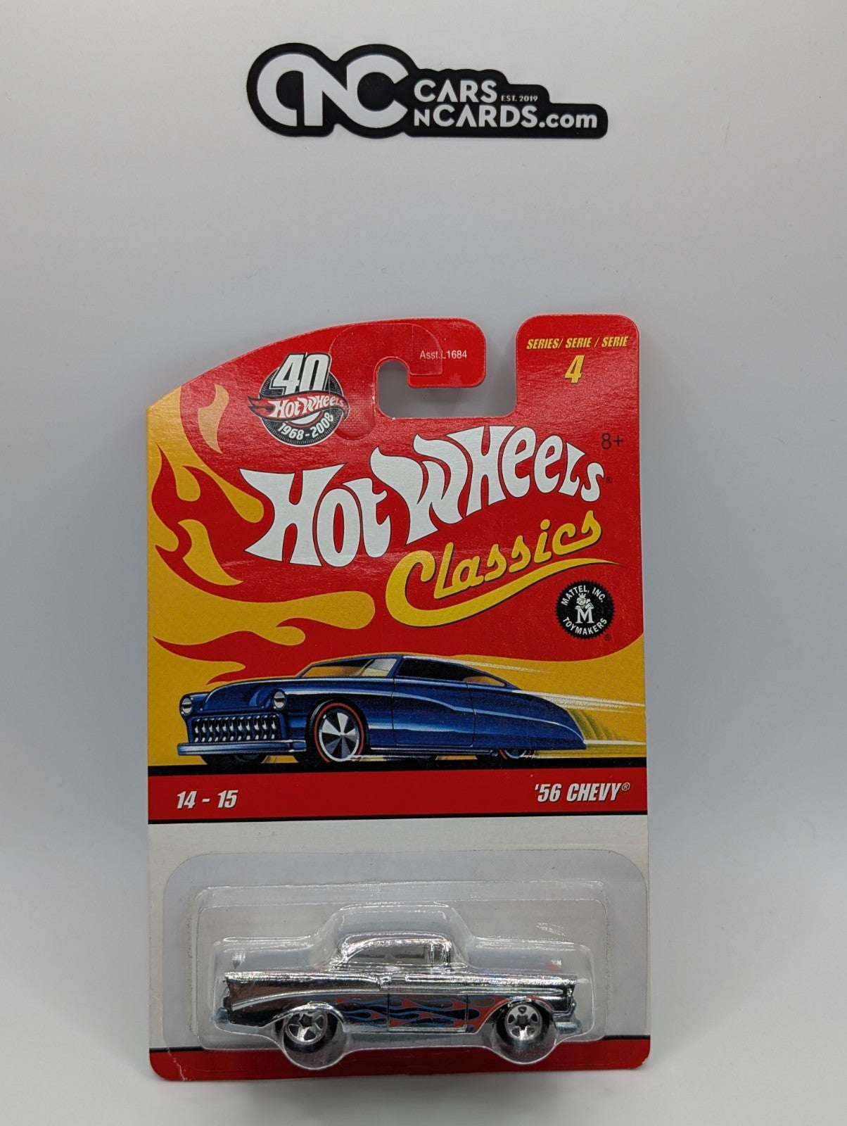 Hot Wheels Classics Series 4 14/15 '56 Chevy Silver (Soft Corners)