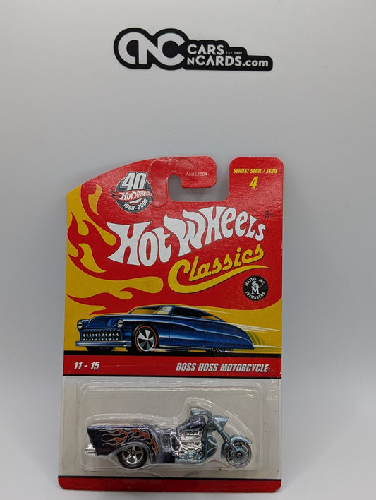 Hot Wheels Classics Series 4 11/15 Boss Hoss Motorcycle (Cracked Blister)