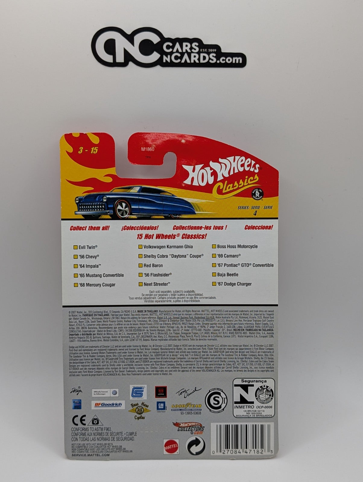 Hot Wheels Classics Series 4 3/15 '67 Dodge Charger Blue (Soft Corners)