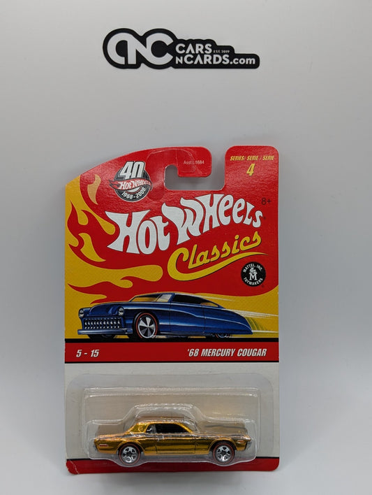 Hot Wheels Classics Series 4 5/15 '68 Mercury Cougar Gold (Soft Corners)