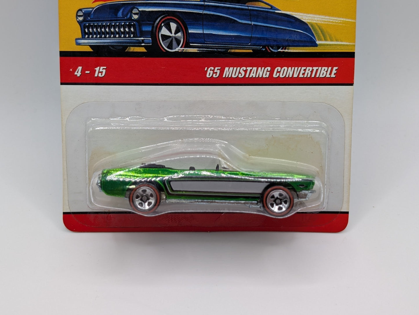 Hot Wheels Classics Series 4 4/15 '65 Mustang Convertible Green (Card Damage)