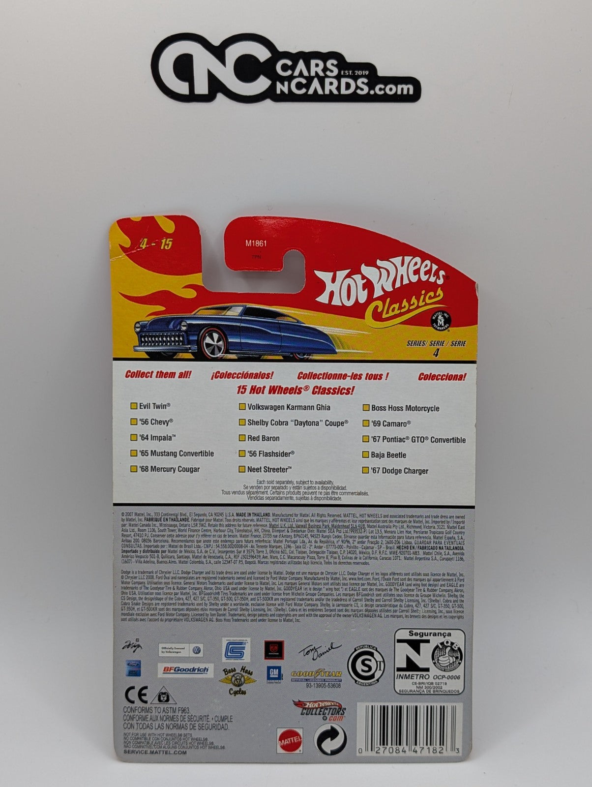 Hot Wheels Classics Series 4 4/15 '65 Mustang Convertible Green (Card Damage)