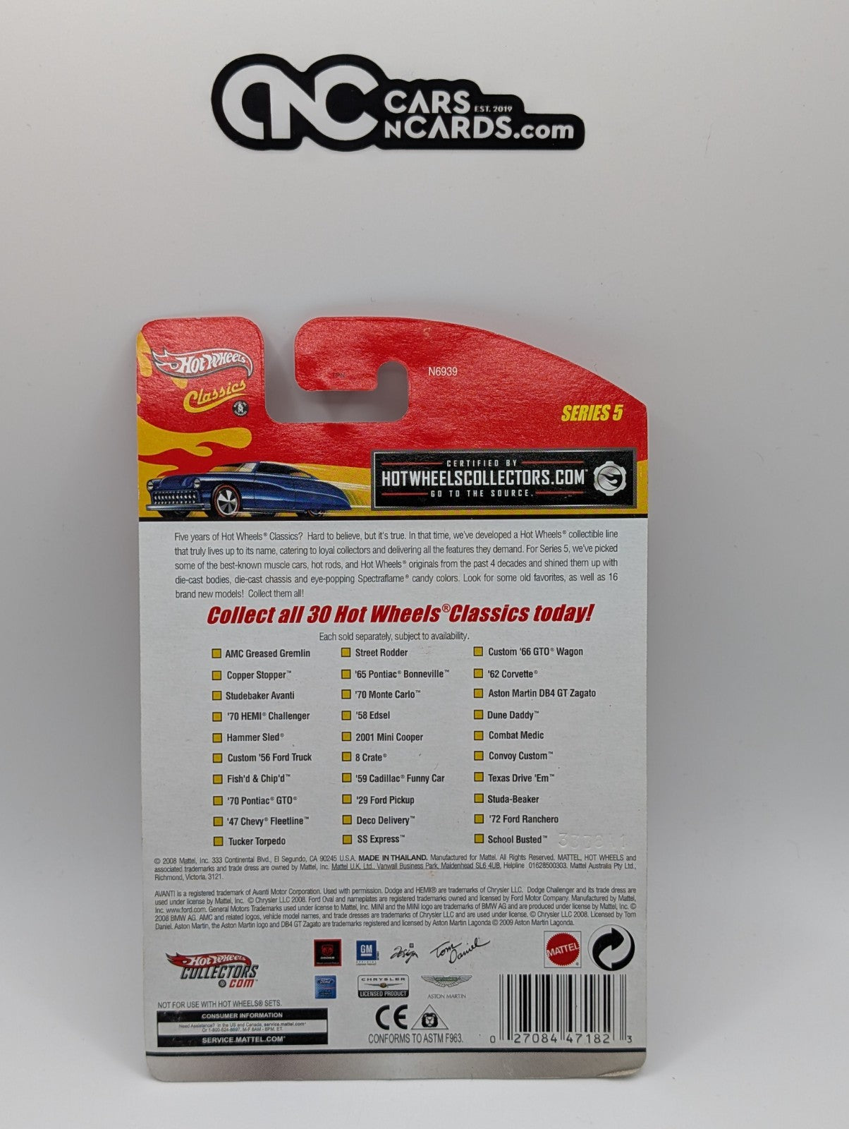 2009 Hot Wheels Classics Series 5 3/30 Studebaker Avanti Green (Soft Corners)