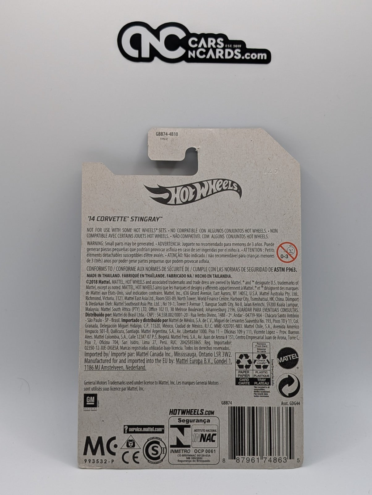 Hot Wheels '14 Corvette Stingray (Soft Corners)