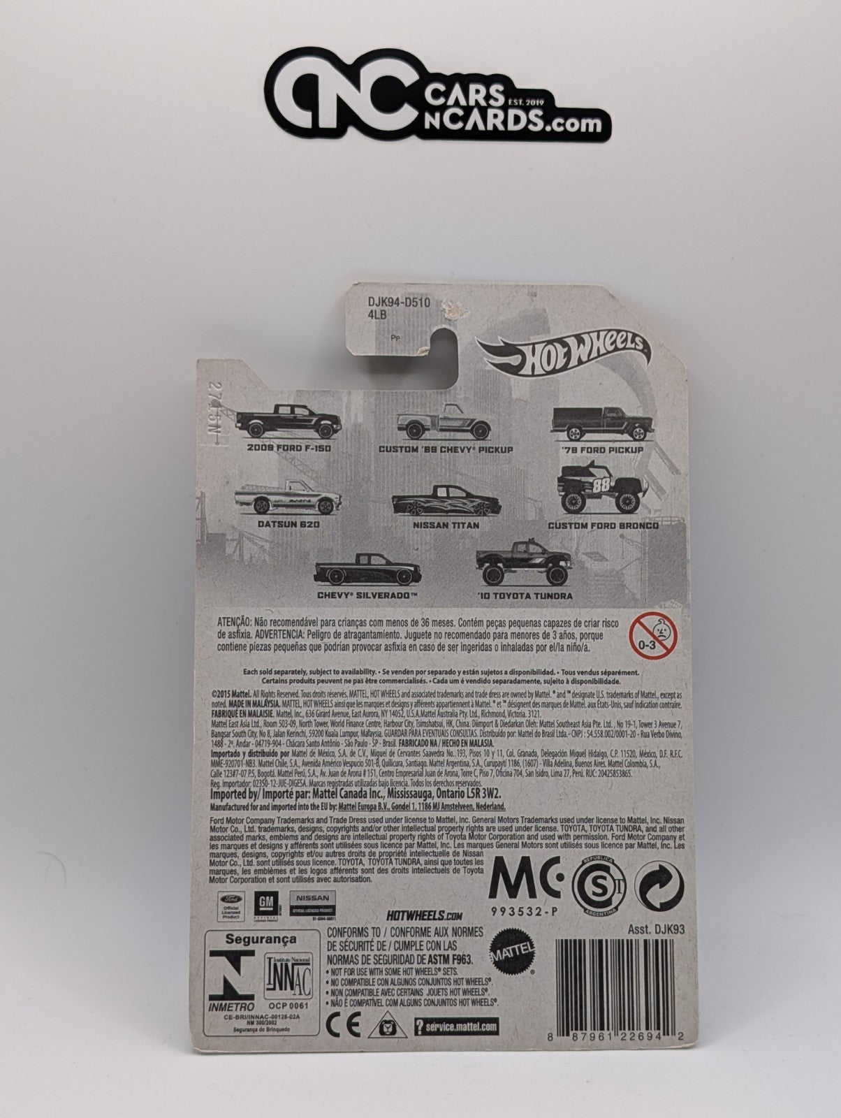 Hot Wheels '78 Ford Pickup 3/8 (Soft Corners)