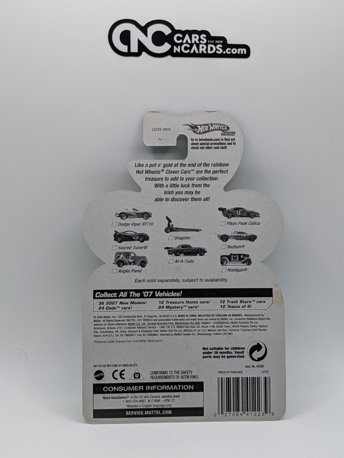 Hot Wheels Clover Cars Pikes Peak Celica (Soft Corners)