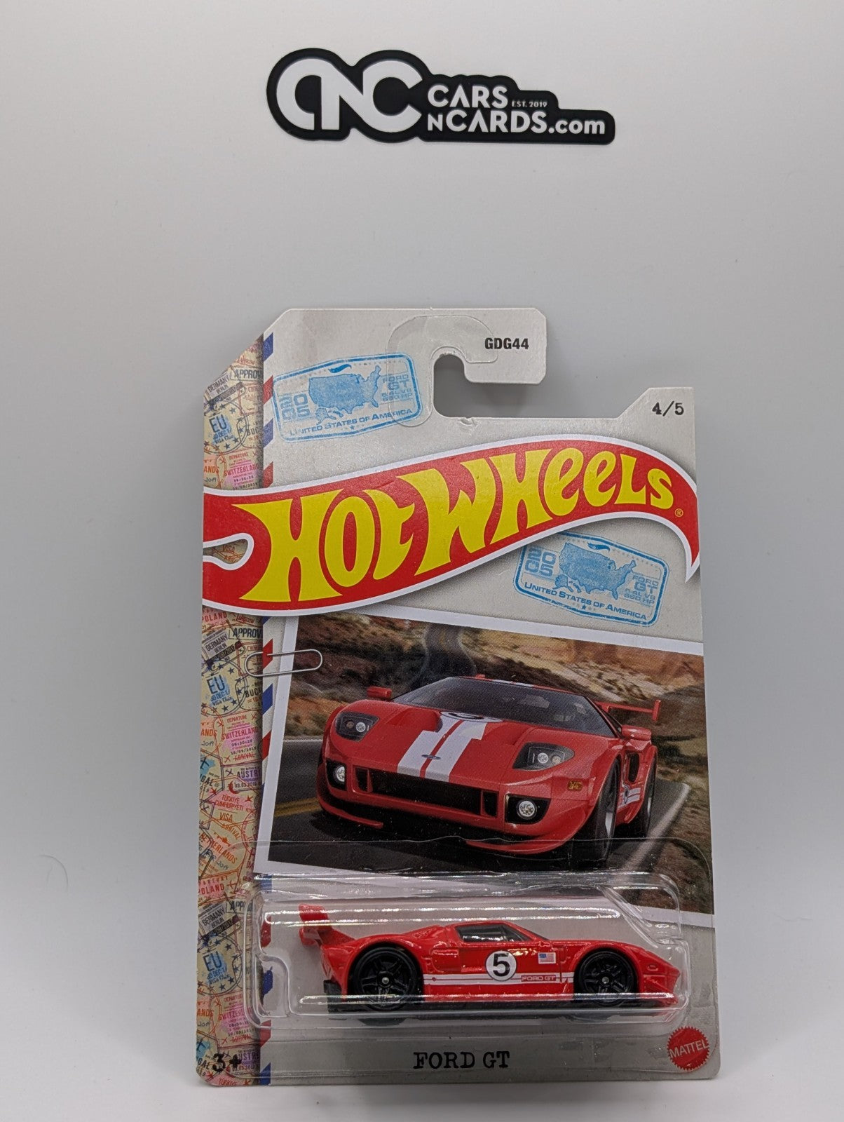 Hot Wheels World Class Racers 4/5 Ford GT  (Soft Corners)