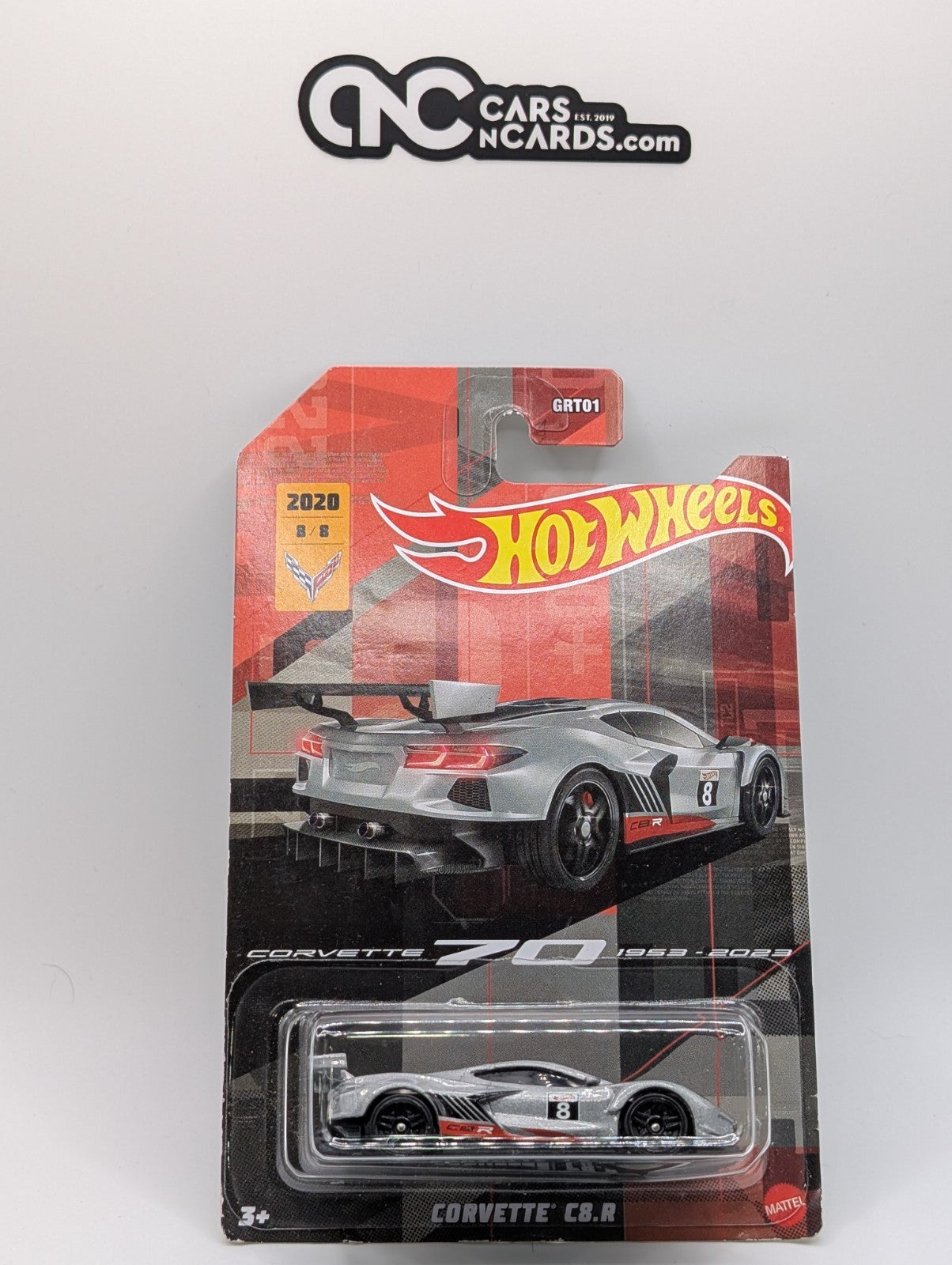 Hot Wheels 70th Anniversary 8/8 Corvette C8.R (Soft Corners)
