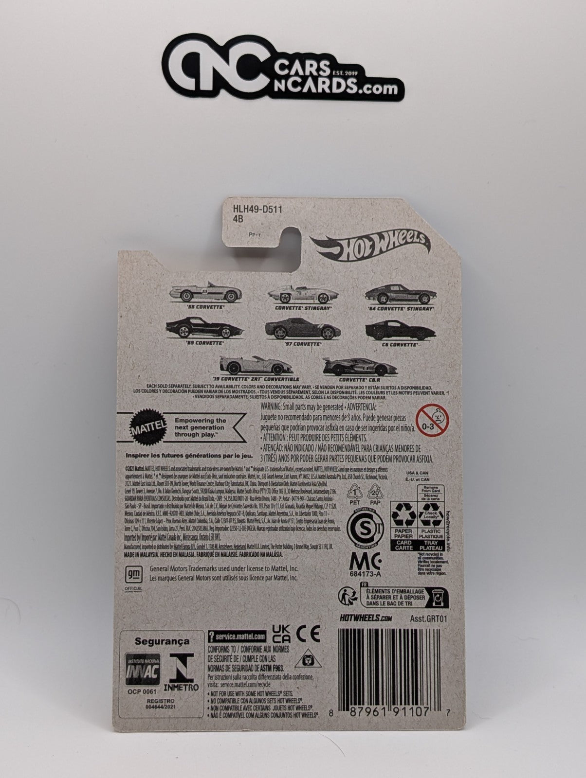 Hot Wheels 70th Anniversary 4/8 1955 Corvette (Soft Corners)