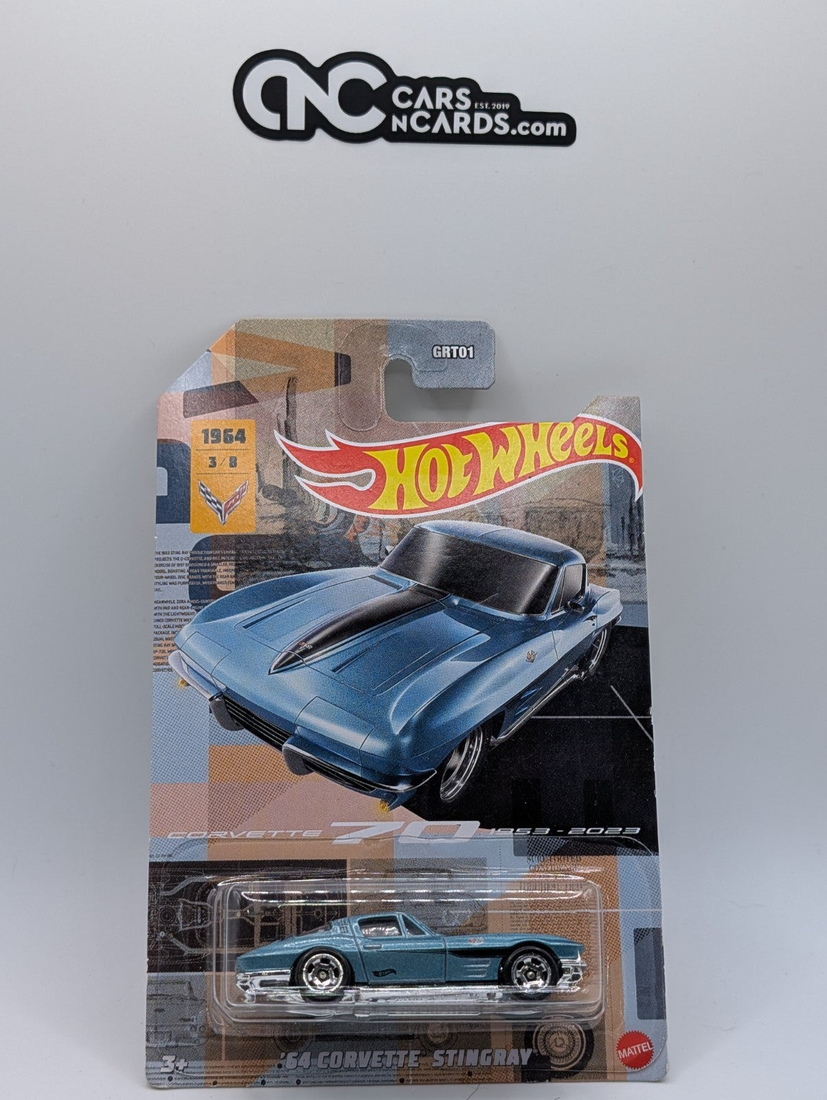 Hot Wheels 70th Anniversary 3/8 '64 Corvette Stingray (Soft Corners)