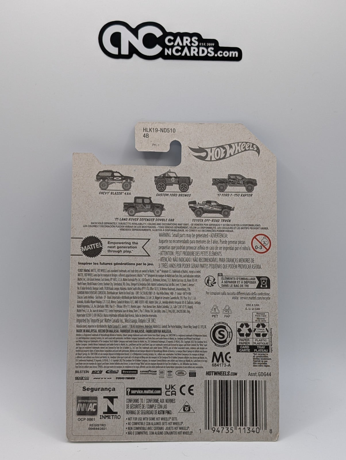 Hot Wheels Off Road Trucks 4/5 '15 Land Rover Defender Double Cab (Soft Corners)