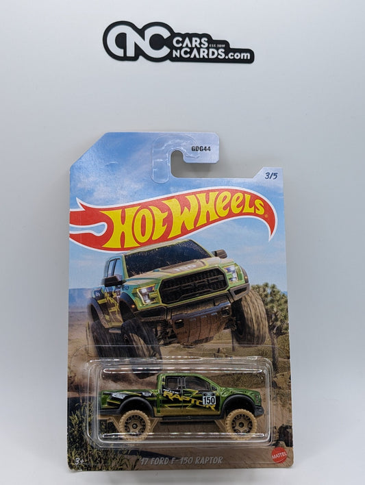 Hot Wheels Off Road Trucks 3/5 '17 Ford F-150 Raptor (Soft Corners)