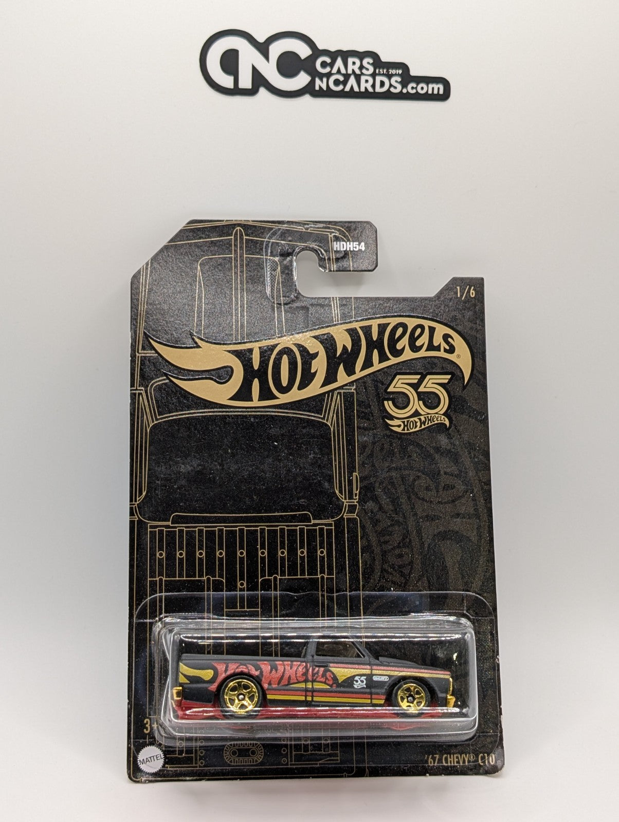 Hot Wheels 55th Anniversary 1/6 '67 Chevy C10 (Soft Corners)