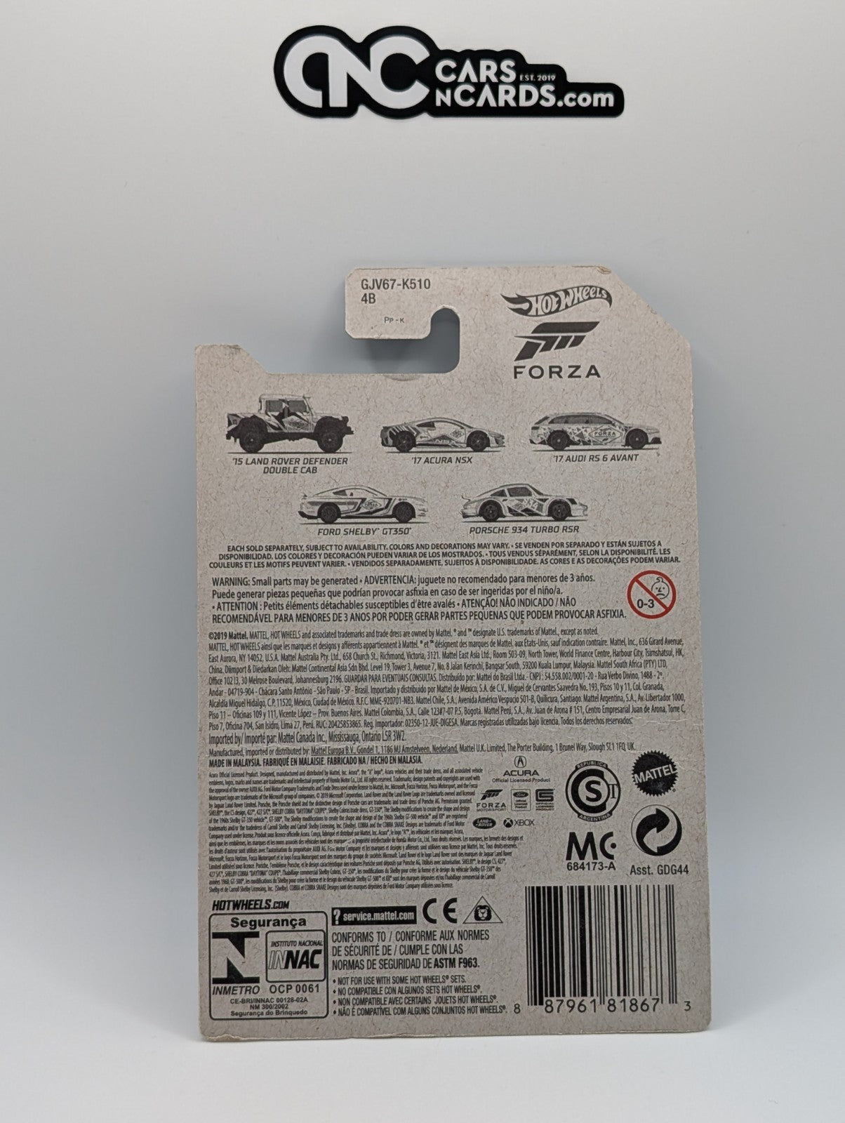 Hot Wheels Forza 1/5 '15 Land Rover Defender Double Cab (Soft Corners)