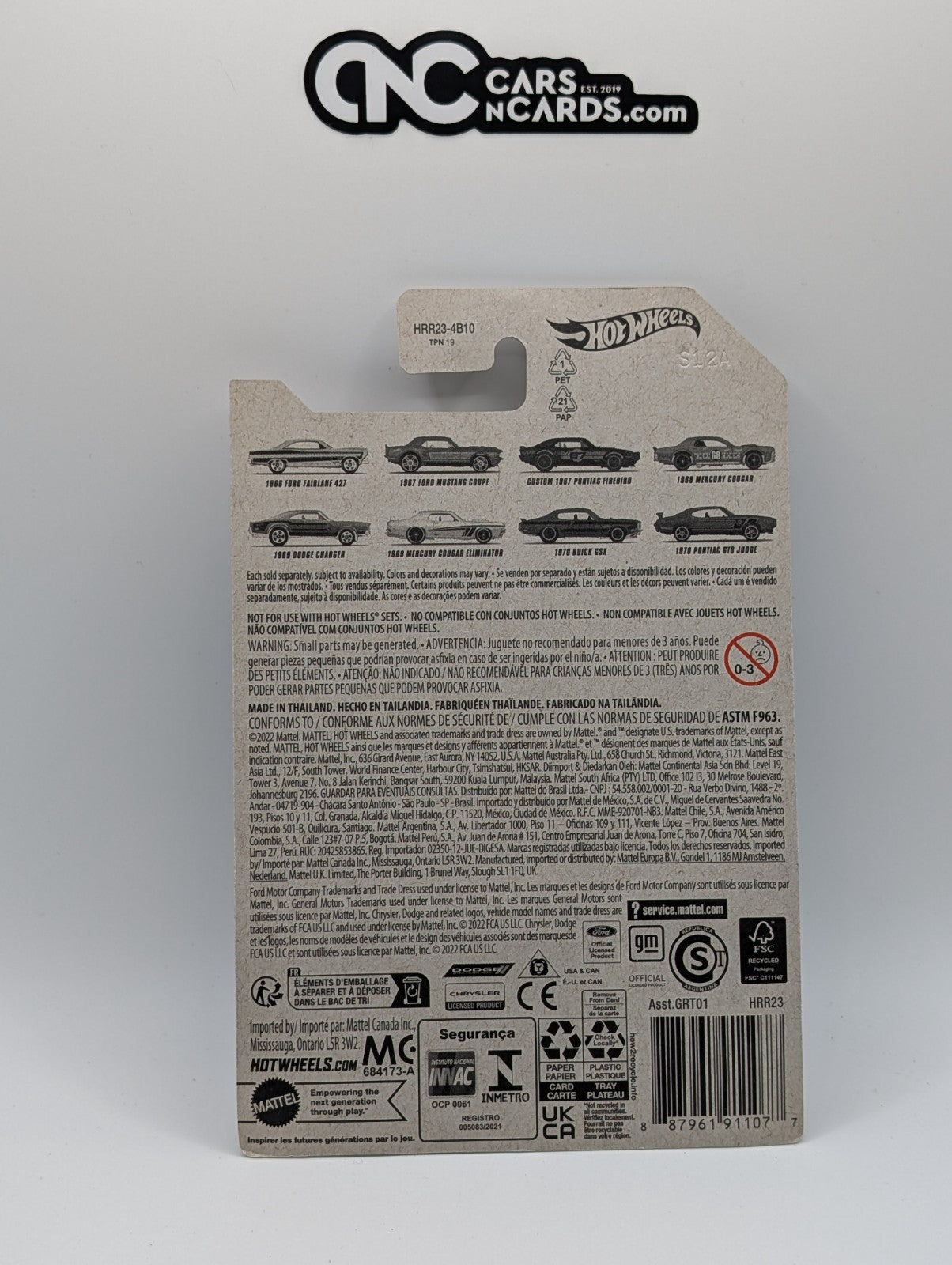 2023 Hot Wheels American Steel 7/8 Custom 1967 Pontiac Firebird (Soft Corners)