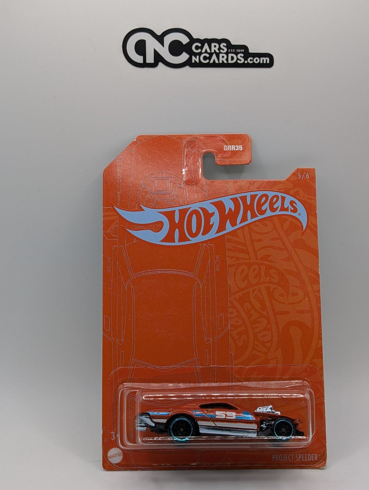 2021 Hot Wheels Orange And Blue 5/6 Project Speeder (Card Damage)