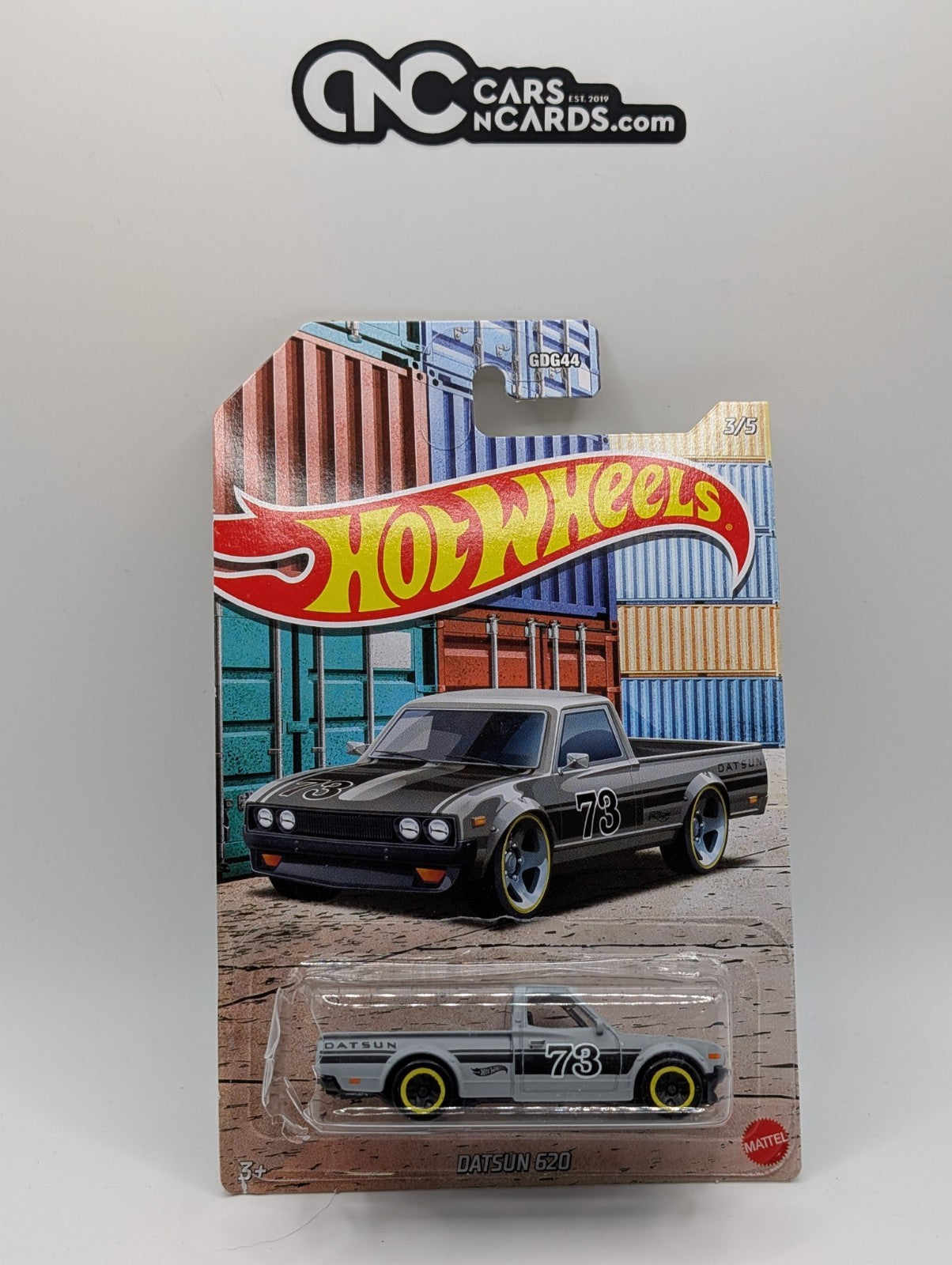 2021 Hot Wheels Walmart Truck Series 3/5 Datsun 620 (Cracked Blister)