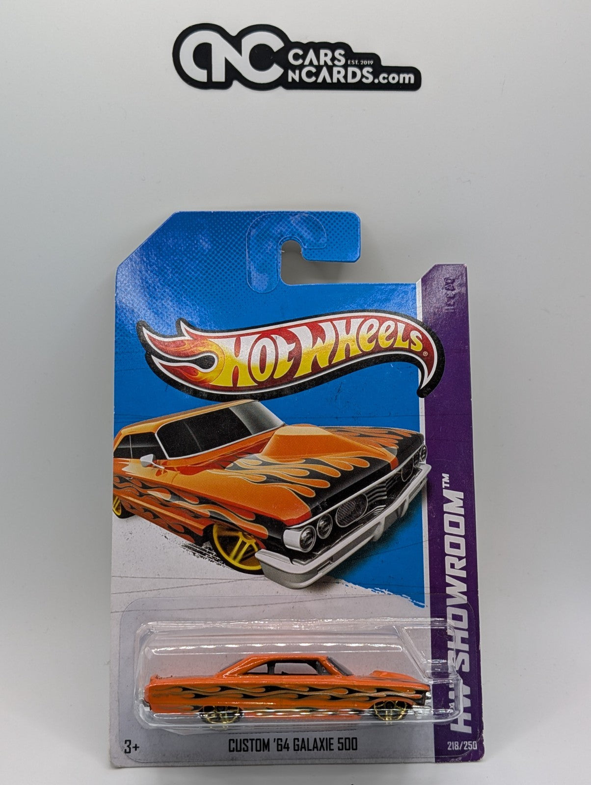 2013 Hot Wheels HW Showroom Custom '64 Galaxie 500 Orange 218/250 (Soft Corners)