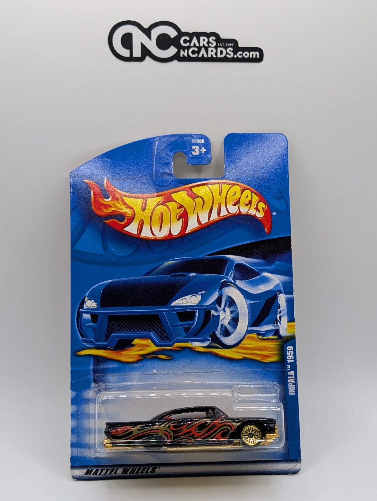 2000 Hot Wheels Impala 1959 Black Collector #249 (Soft Corners)