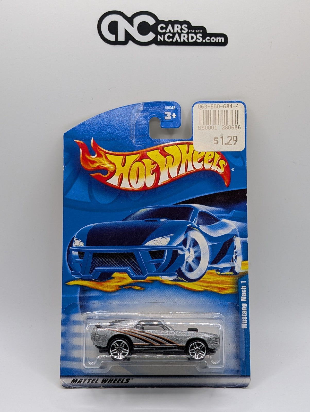 2001 Hot Wheels Mustang Mach 1 Silver Collector #112 (Soft Corners)