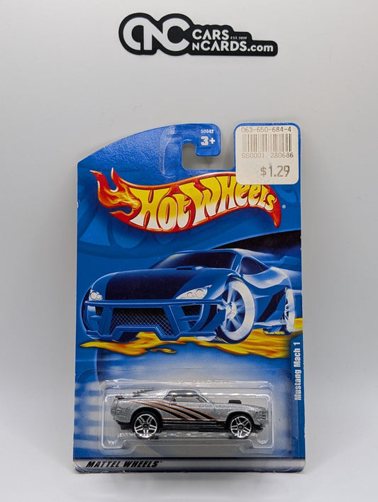 2001 Hot Wheels Mustang Mach 1 Silver Collector #112 (Soft Corners)