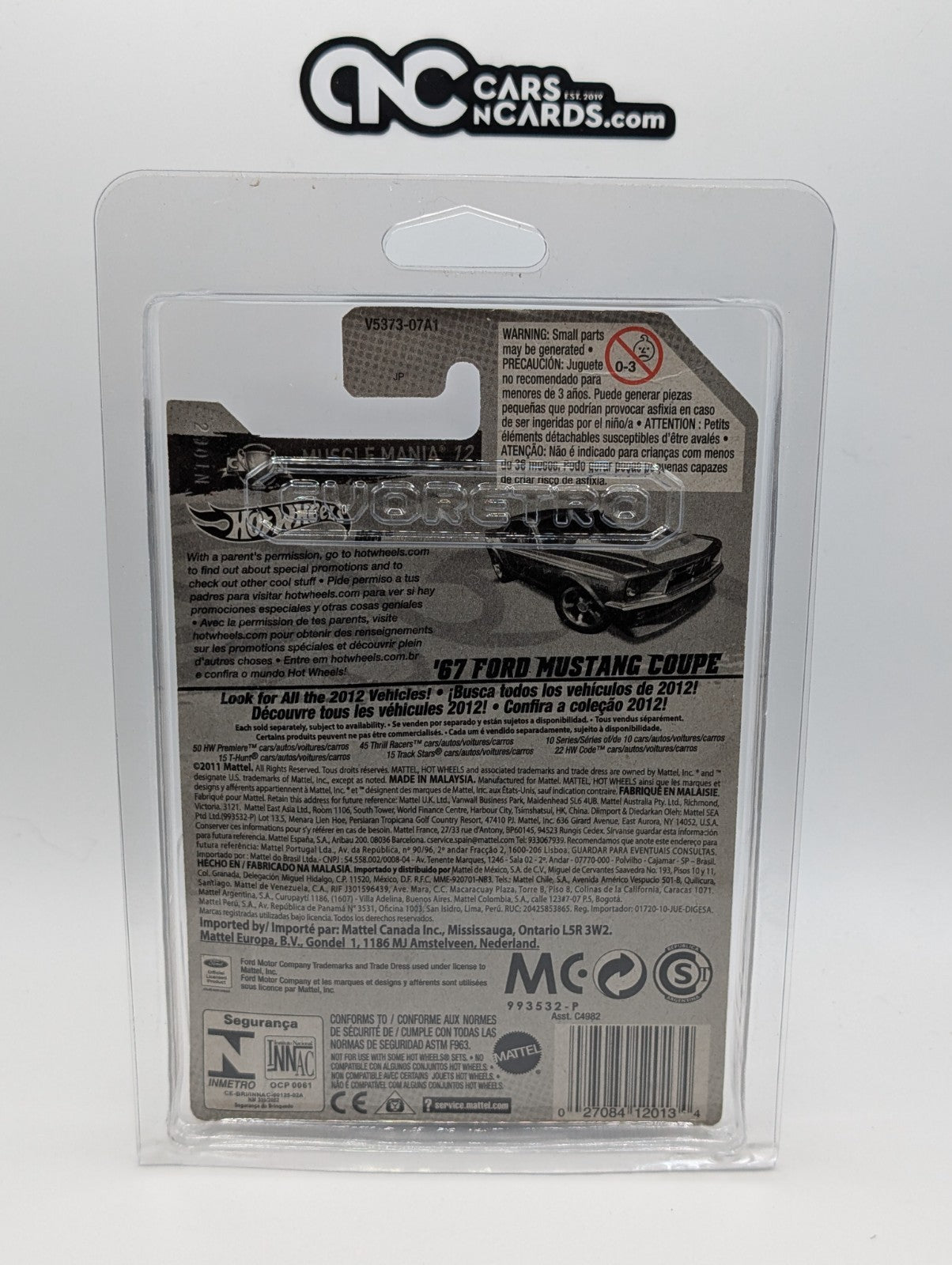 Hot Wheels Super Treasure Hunt '67 Ford Mustang Coupe (Card Damage)