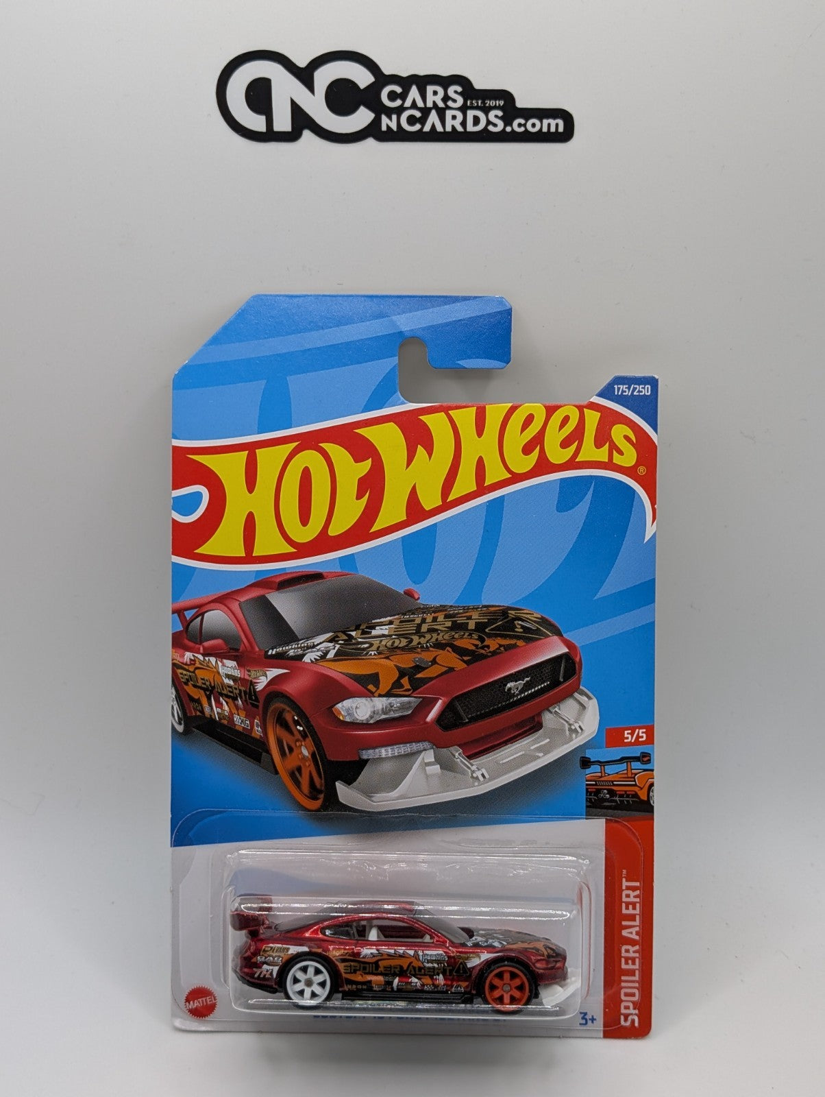 Hot Wheels Super Treasure Hunt Custom '18 Ford Mustang GT (Card Damage)