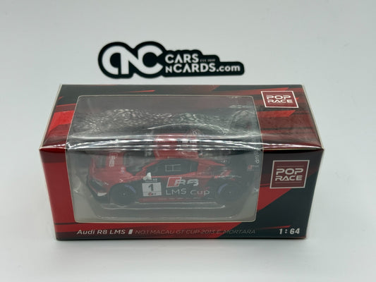 POPRACE 1:64 Audi R8 LMS No.1 Macau GT Cup 2013 E. Mortara PR64-R8UL-13MGC01
