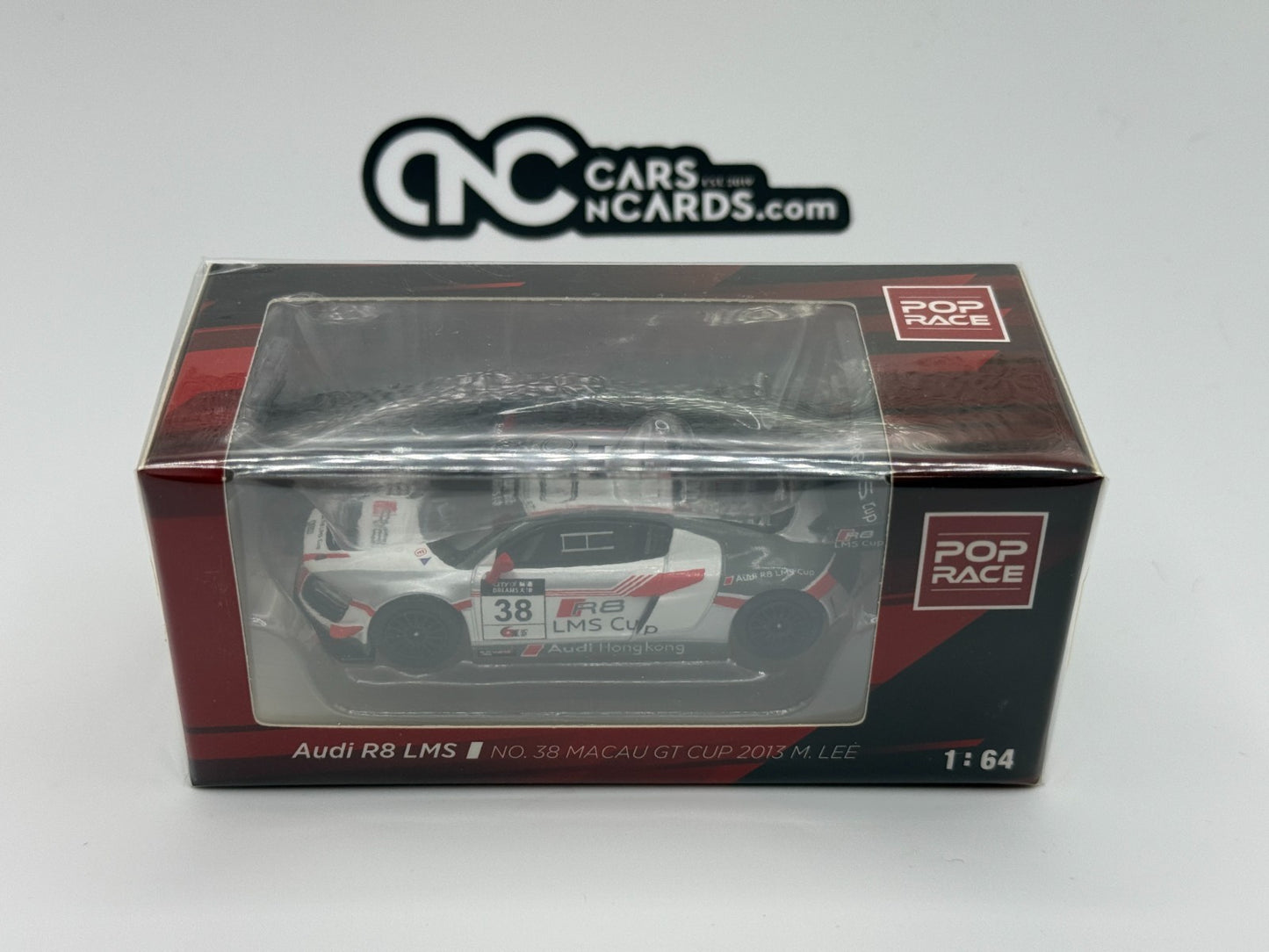 POPRACE 1:64 Audi R8 LMS No.38 Macau GT Cup 2013 Marchy Lee PR64-R8UL-13MGC38