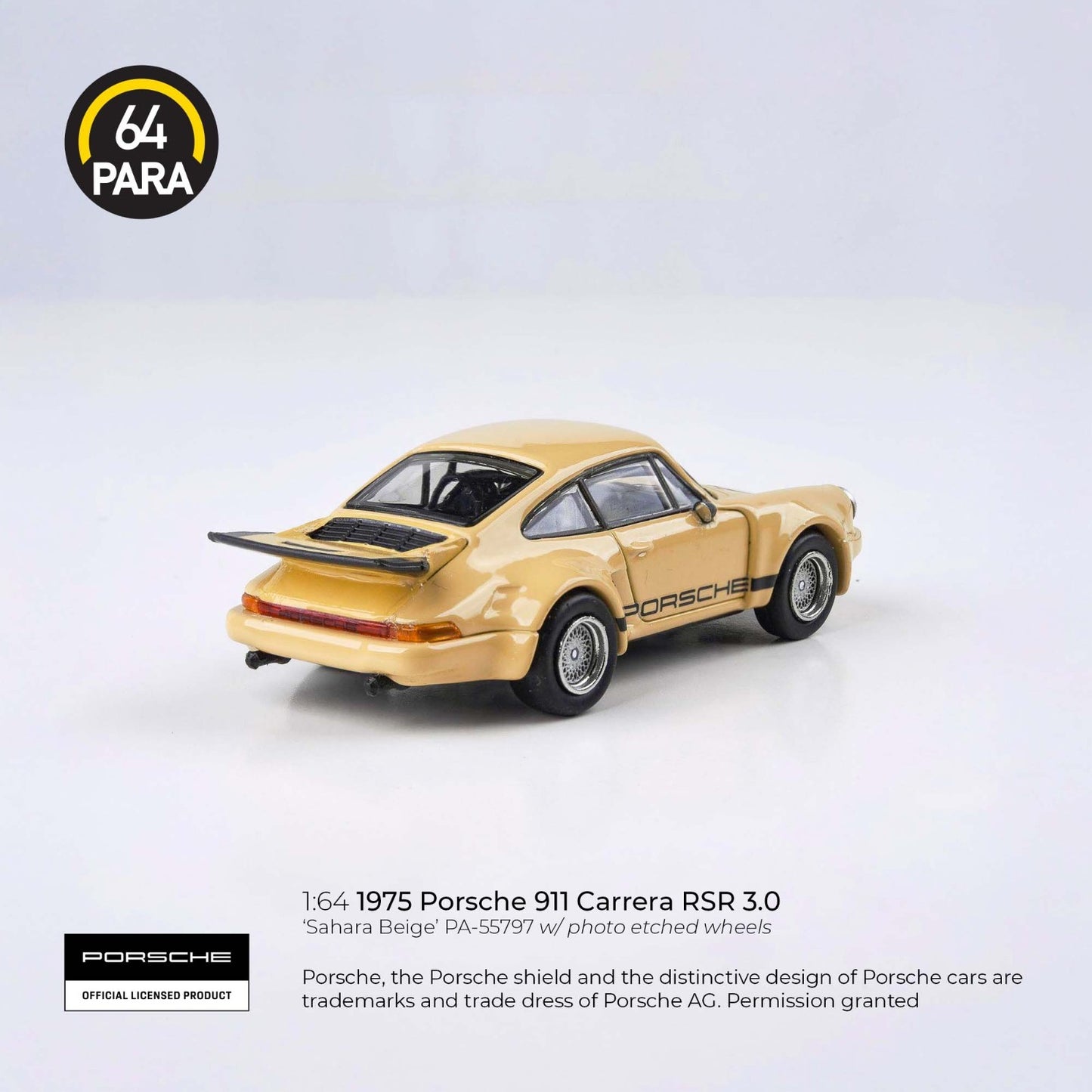 PARA64 1:64 Porsche 911 Carrera RSR 3.0 Sahara Beige LHD PA-55797