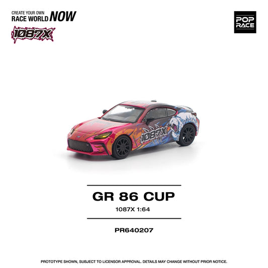 POPRACE 1:64 1087X Toyota GR86 CUP PR640207