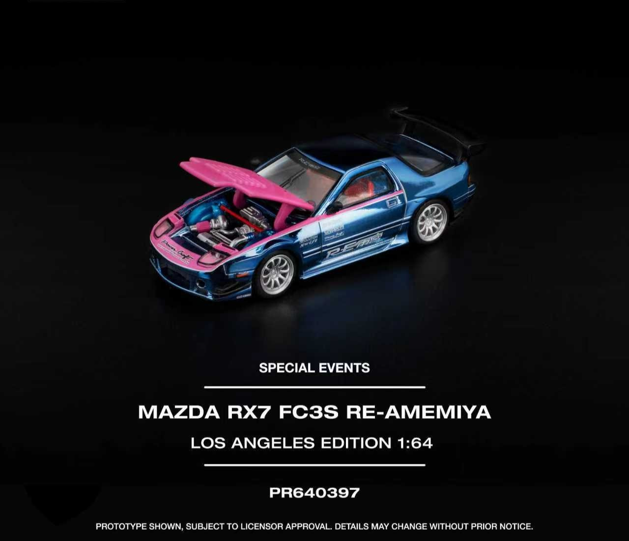 POPRACE 1:64 MAZDA RX7 FC3S RE-AMEMIYA LOS ANGELES EDITION