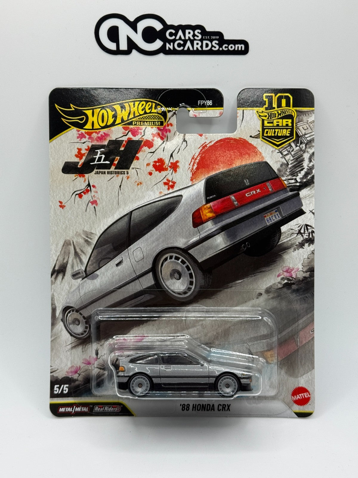 2026 Hot Wheels Premium Car Culture Japan Historics 5 '88 Honda CRX