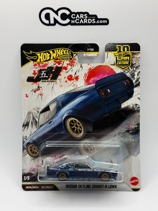 2026 Hot Wheels Premium Car Culture Japan Historics 5 Nissan Skyline 2000 LBWK