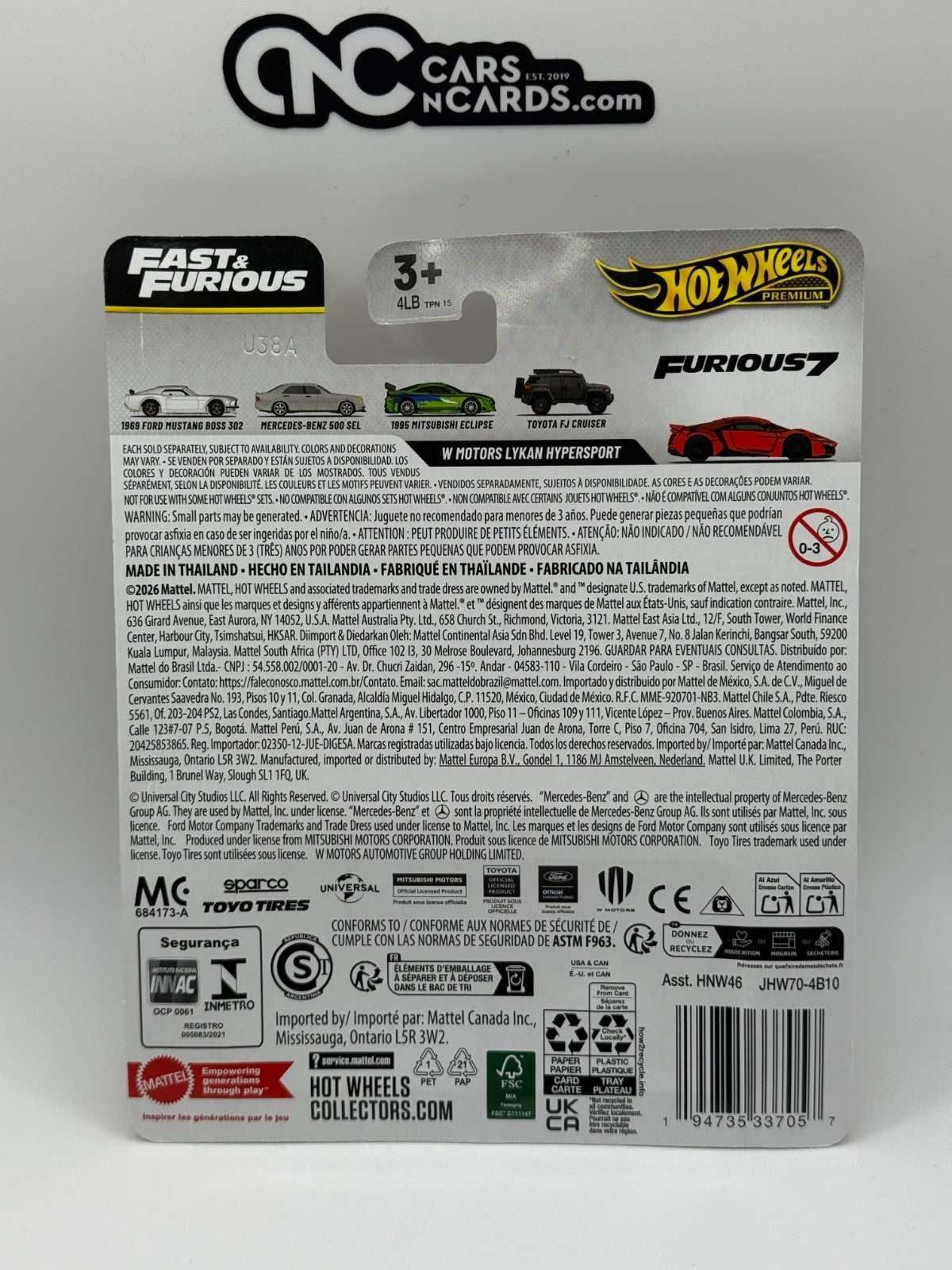 2026 Hot Wheels Premium Fast & Furious W Motors Lykan Hypersport (Card Damage)