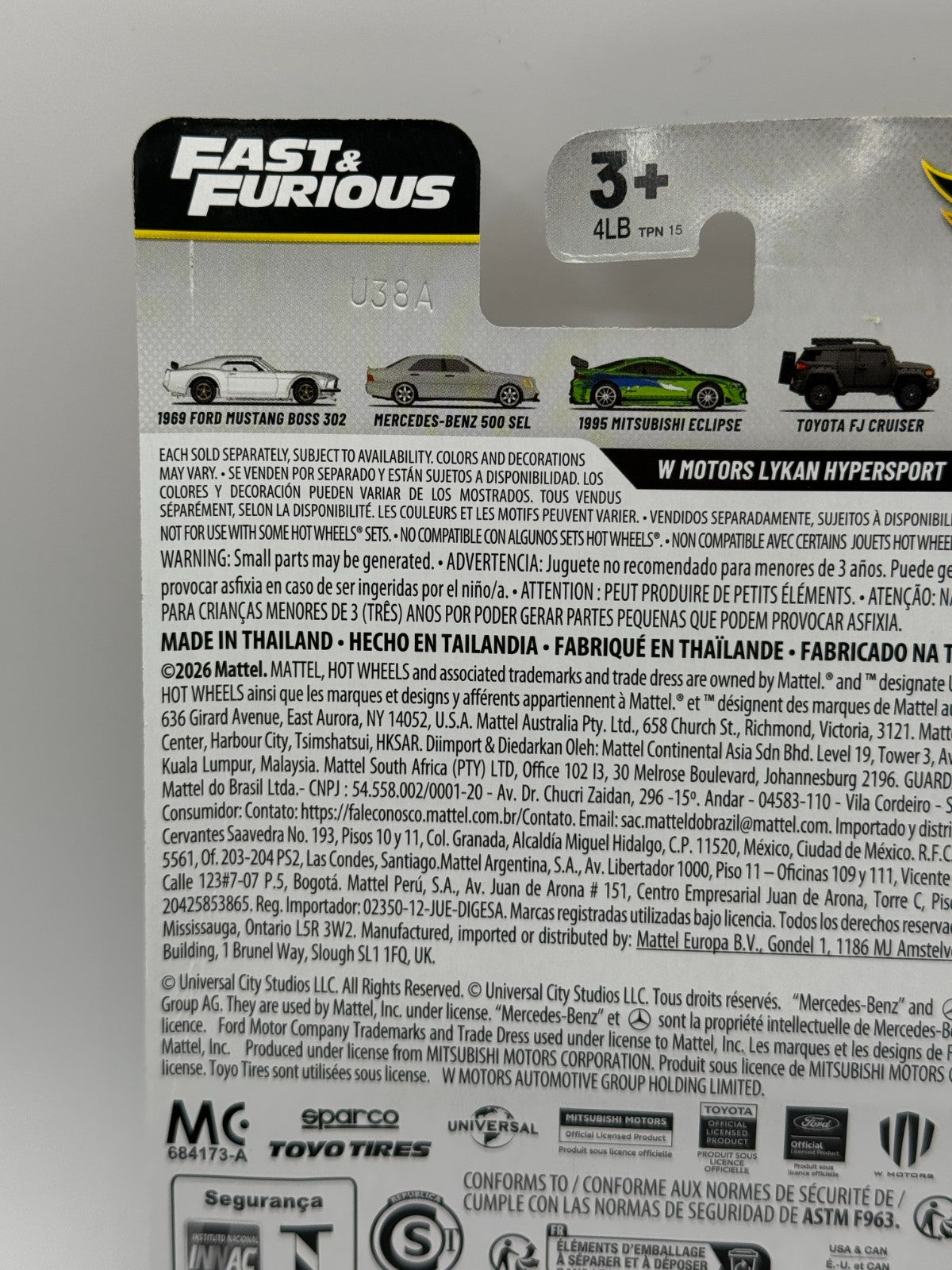 2026 Hot Wheels Premium Fast & Furious W Motors Lykan Hypersport (Card Damage)