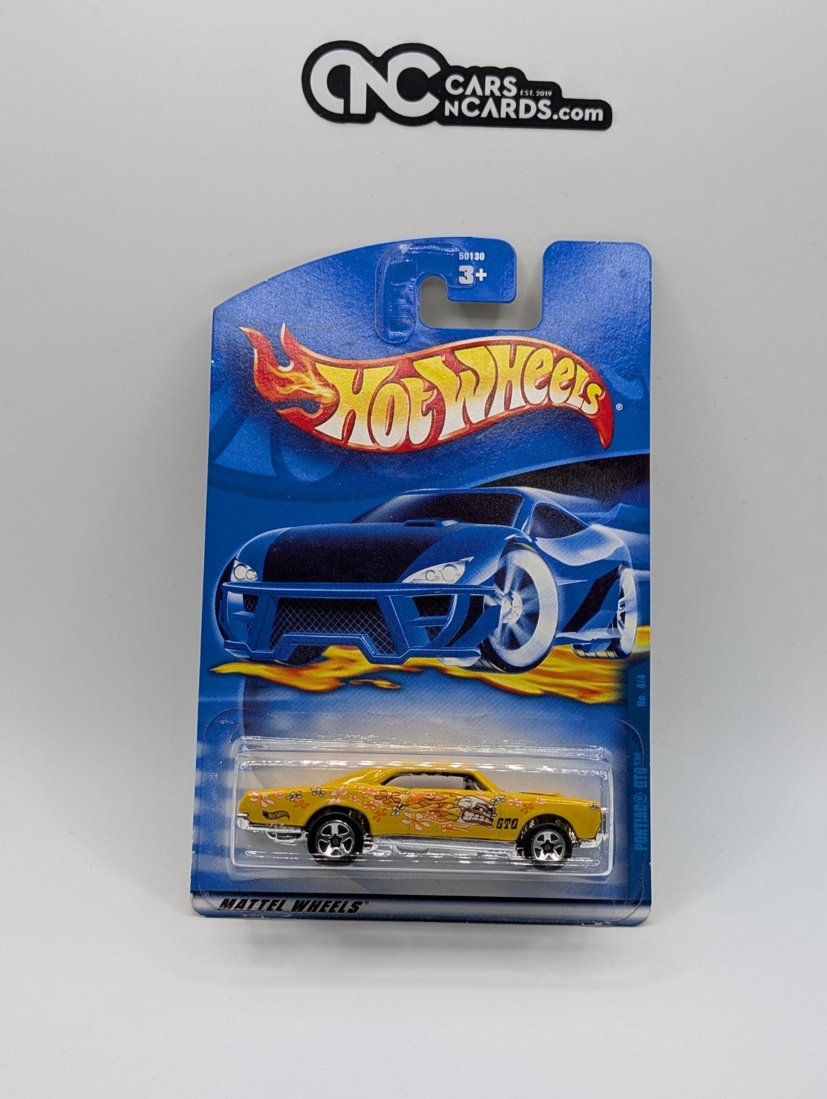2001 Hot Wheels Pontiac GTO Yellow Collector #92 (Soft Corners)