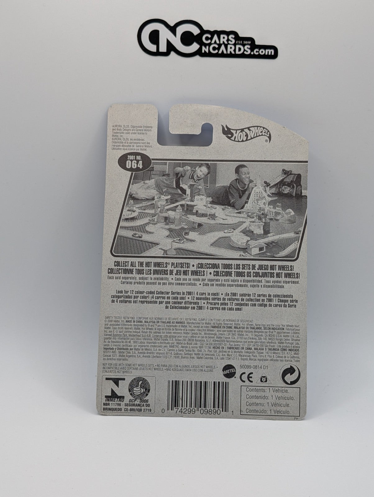 2001 Hot Wheels Olds Aurora GTS-1 Collector #64 (Soft Corners)