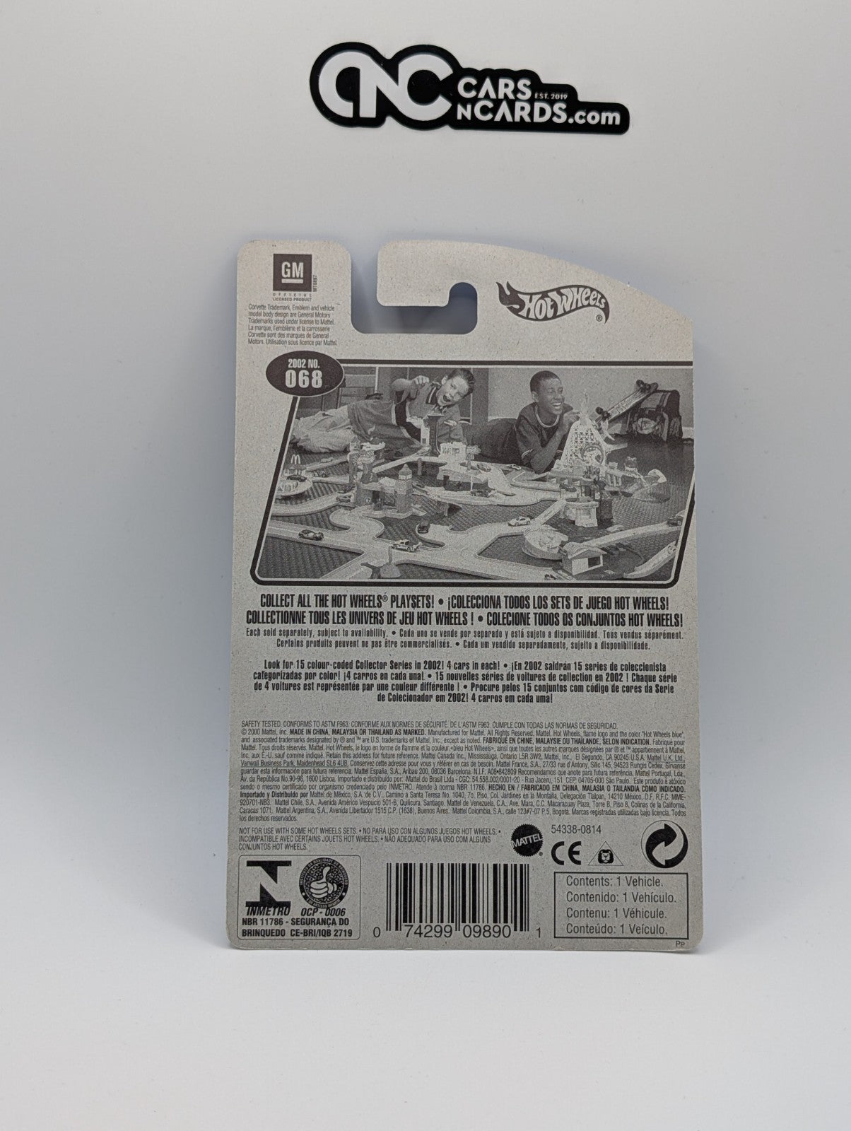 2002 Hot Wheels '97 Corvette Collector #68 (Soft Corners)