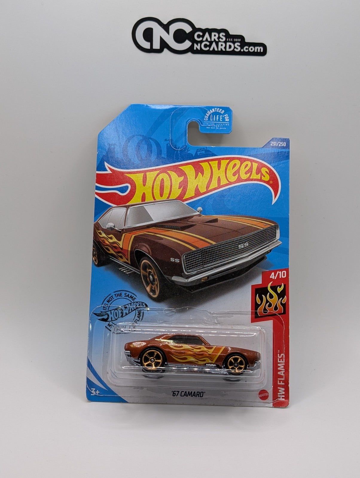 Hot Wheels HW Flames 4/10 '67 Camaro 231/250 (Card Damage)