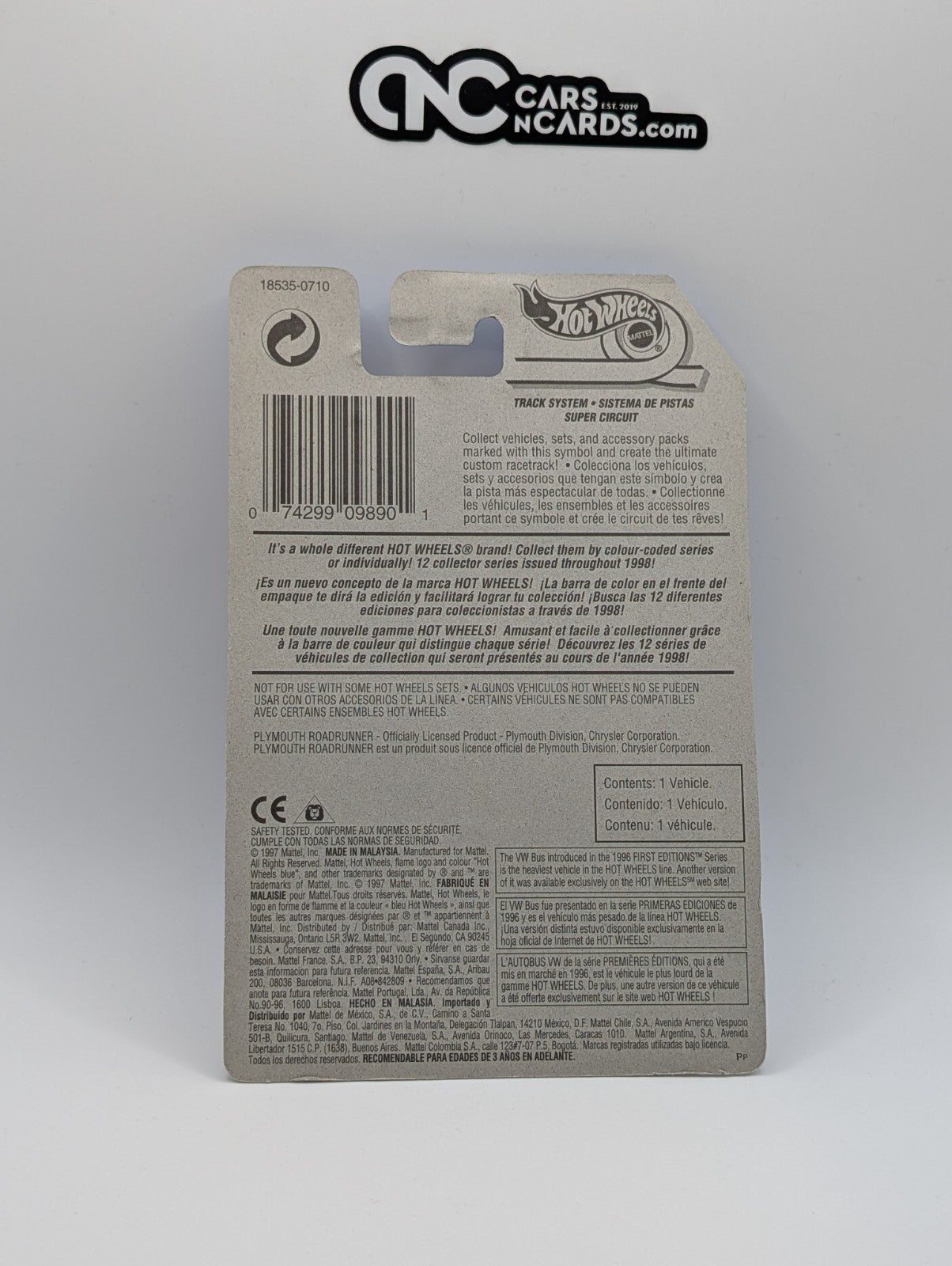 1998 Hot Wheels First Editions 17/40 Roadrunner '70 Orange (Soft Corners)