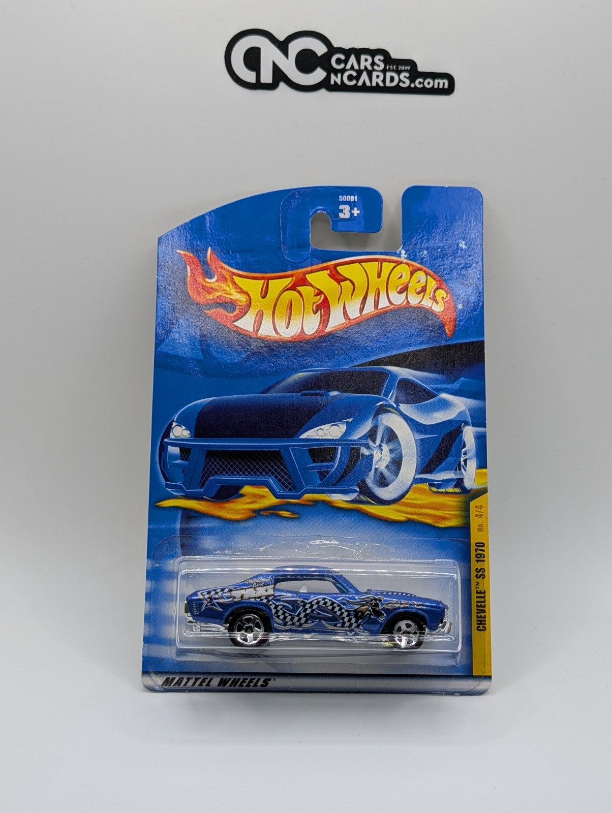 2001 Hot Wheels Chevelle SS 1970 Collector #56 (Card Damage)