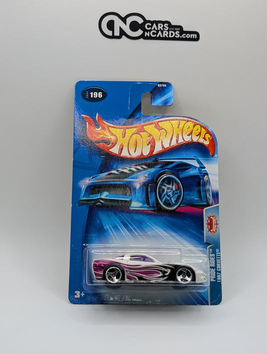 2004 Hot Wheels Pride Rides 1997 Corvette Collector #196 (Soft Corners)