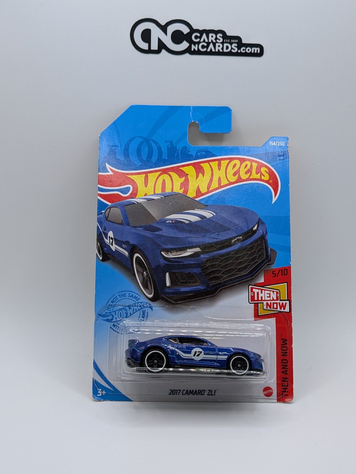 Hot Wheels Then And Now 2017 Camaro ZL1 154/250 (Card Damage)