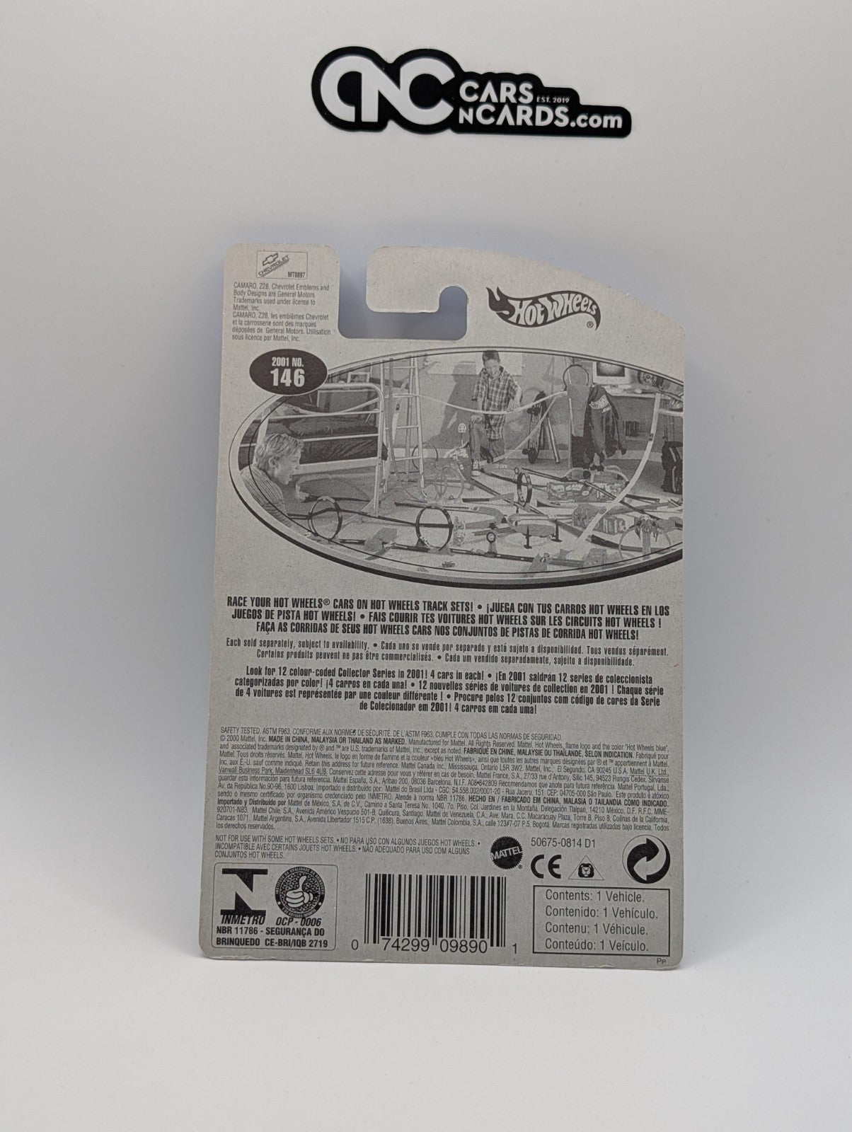 2007 Hot Wheels Camaro Z28 Yellow 44/180 (Soft Corners)