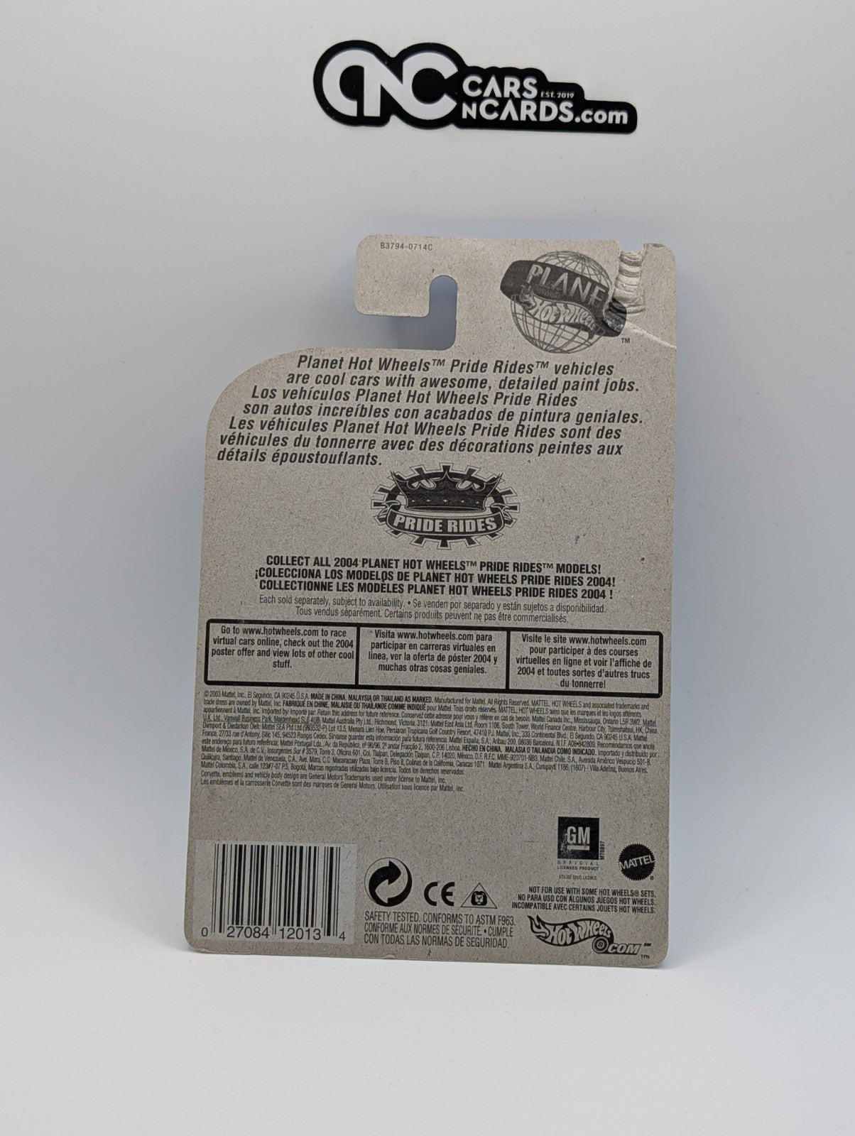 2004 Hot Wheels Pride Rides 1997 Corvette Collector #196 (Card Damage)