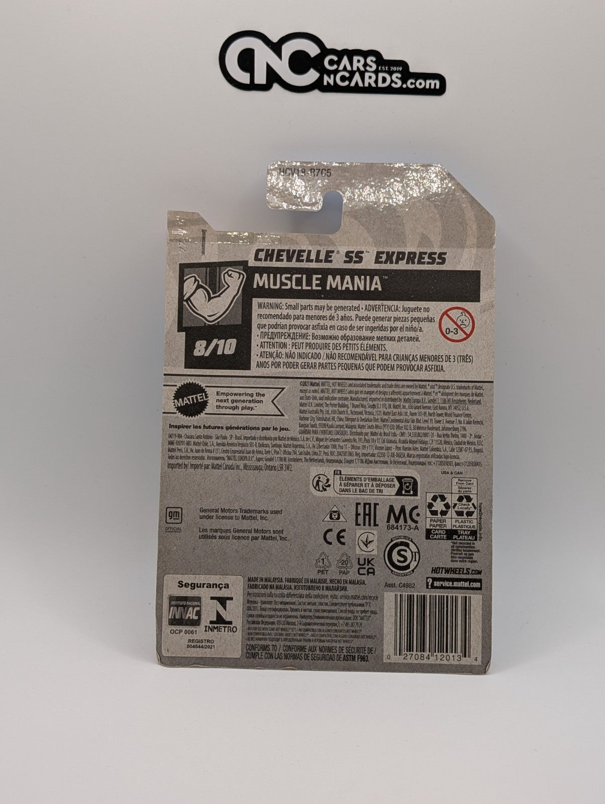 Hot Wheels Muscle Mania 8/10 Chevelle SS Express 243/250 (Soft Corners)