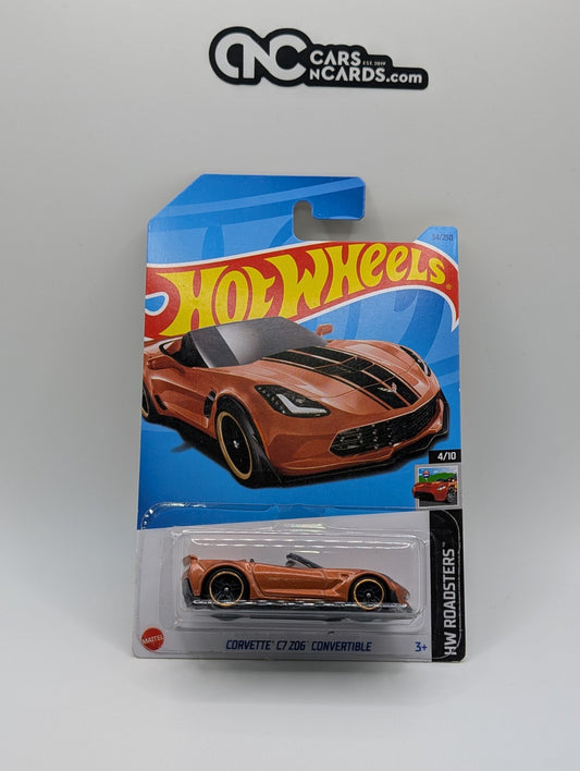 Hot Wheels HW Roadsters 4/10 Corvette C7 Z06 Convertible 34/250 (Soft Corners)